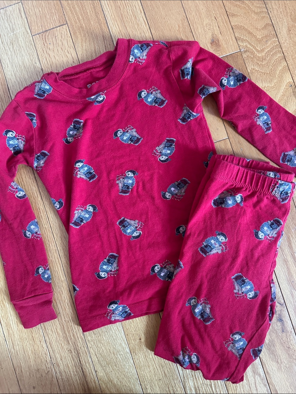 Boys Ralph Lauren Two-Piece Pajama Set with Polo Bear print